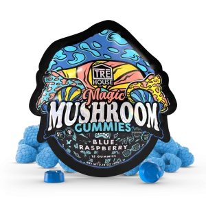 TRĒ House Blue Raspberry Magic Mushroom Gummies