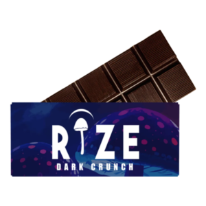 Rize Dark Crunch Mushroom Chocolate Bar