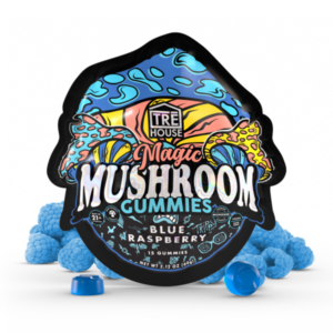 TRĒ House Blue Raspberry Magic Mushroom Gummies