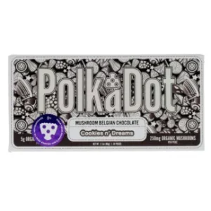 Cookies N’dreams PolkaDot Magic Mushroom Belgian Milk Chocolate 250mg