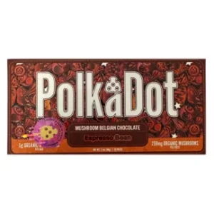 Espresso Bean PolkaDot Magic Mushroom Belgian Dark Chocolate 250mg Per Piece
