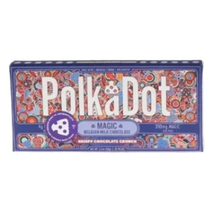 Krispy Chocolate Crunch PolkaDot Magic Mushroom Belgian White Chocolate 200mg Magic Per Piece
