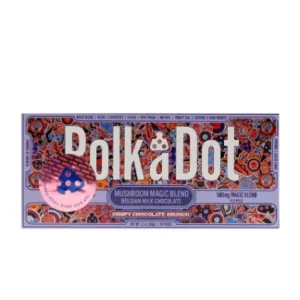 Krispy Chocolate Krunch PolkaDot Magic Mushroom Belgian Milk Chocolate 500mg