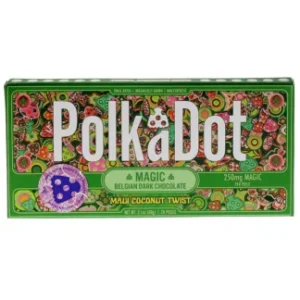 Maui Coconut Twist PolkaDot Magic Mushroom Belgian Dark Chocolate 250mg
