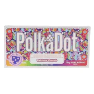 Rainbow Crunch PolkaDot Magic Mushroom Belgian Milk Chocolate 250mg